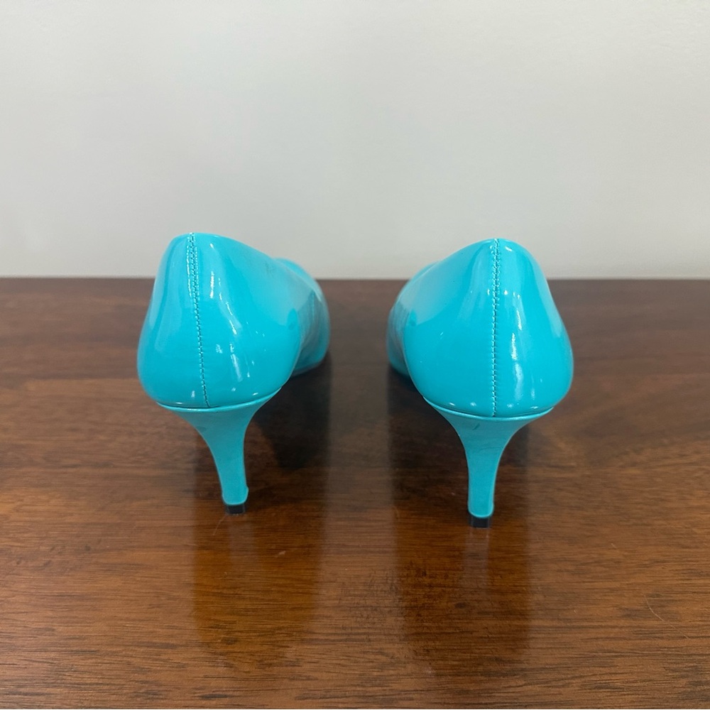 Aqua Blue Women's Heels - Picture 3 of 3